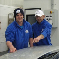 Alex and Scott, the father and son team behind Scotspray Bodyshop
